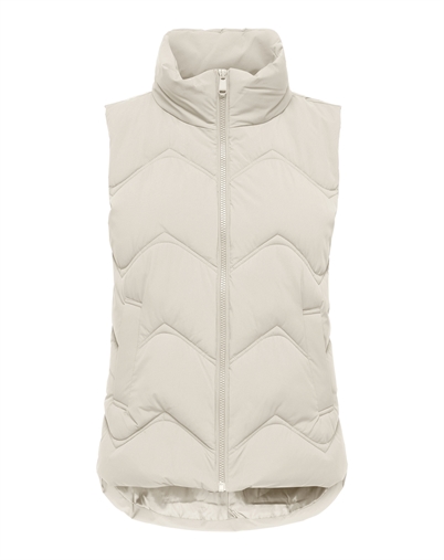 JDY - JDYPower Short Waistcoat Vest - Silver Lining